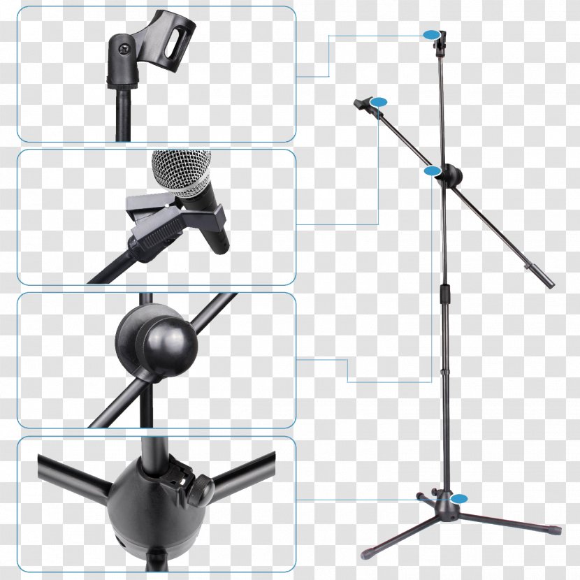 Microphone Stands Line - Audio Transparent PNG