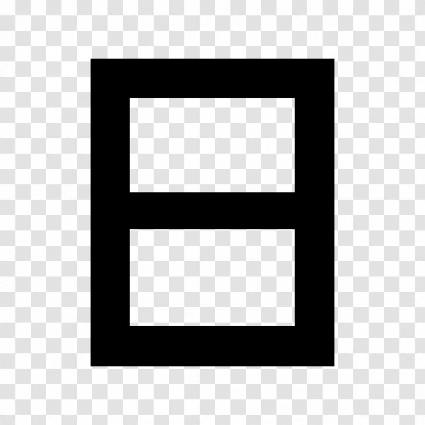Heth Phoenician Alphabet Letter - Black - Abjad Transparent PNG