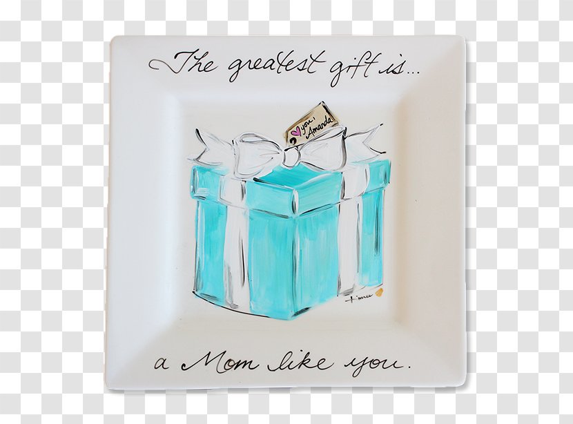 Turquoise Party Favor Glass Unbreakable - Hand-painted Gifts Transparent PNG