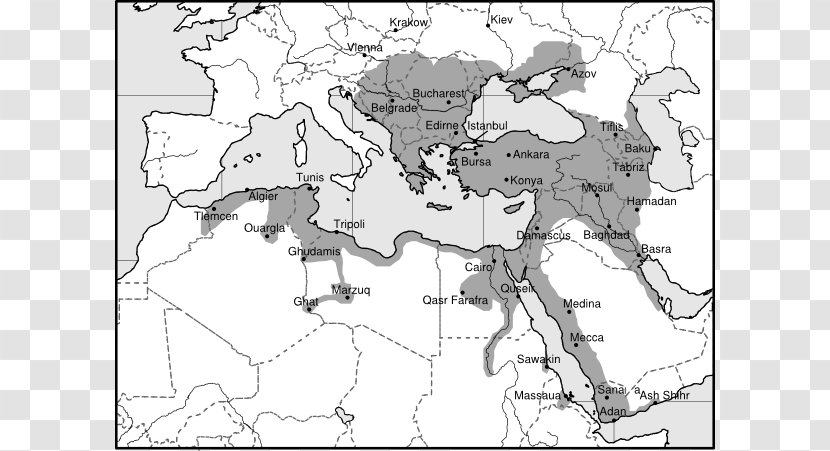 Turkey Decline And Modernization Of The Ottoman Empire Caliphate Neo-Ottomanism - Black White - Cliparts Transparent PNG