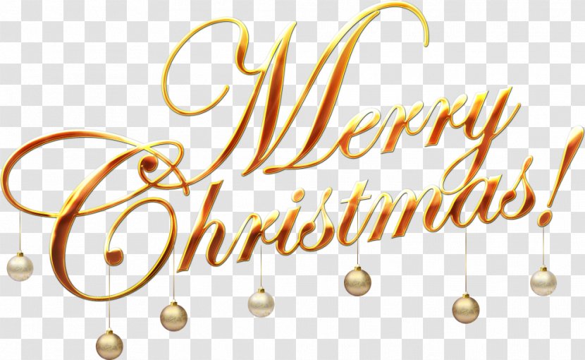 Christmas Greeting Card - Logo - Merry Font Transparent PNG