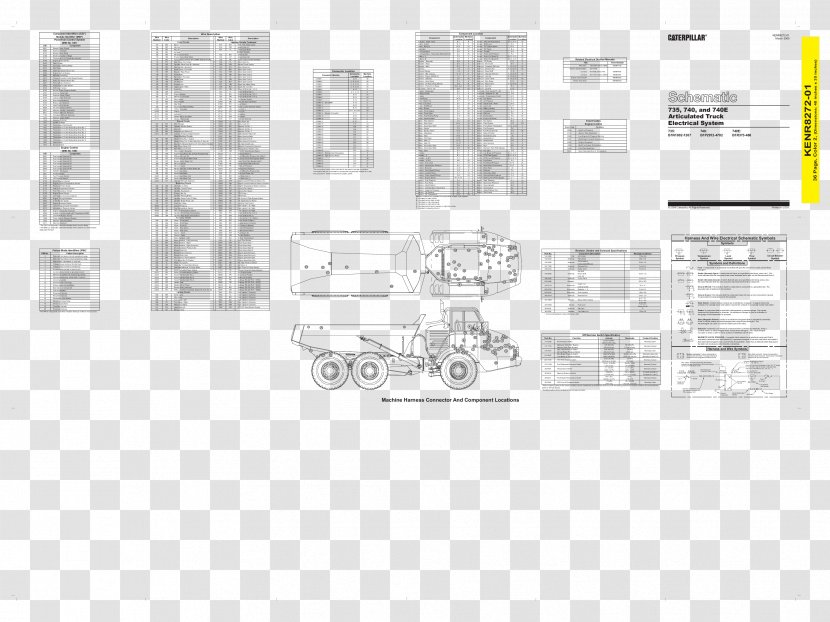 Caterpillar Inc. 740 Ejector Articulated Vehicle Diagram Hauler - Inc Transparent PNG