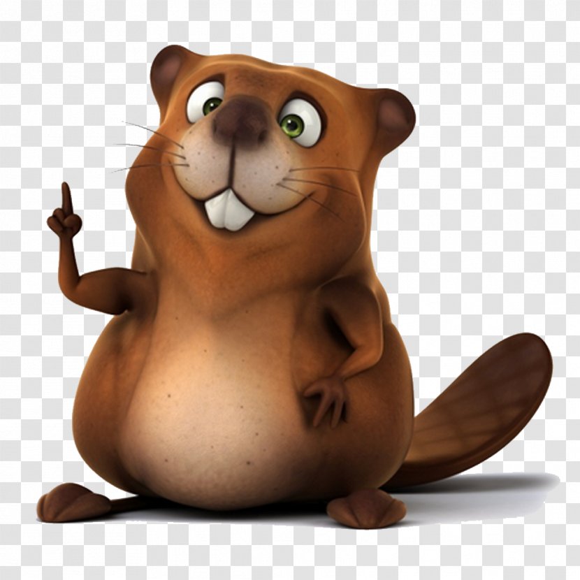 North American Beaver Stock Photography Illustration - The Angry Beavers - Cute Cartoon Picture Material Transparent PNG
