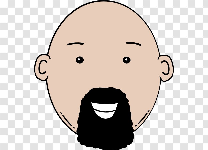 Cartoon Face Man Clip Art - Cheek Transparent PNG