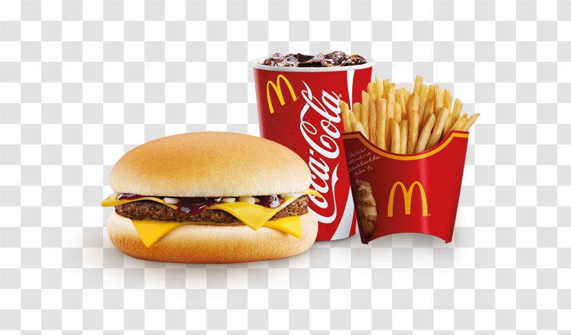 McDonald's Cheeseburger Hamburger Big Mac Fast Food - Fried - Menu Transparent PNG