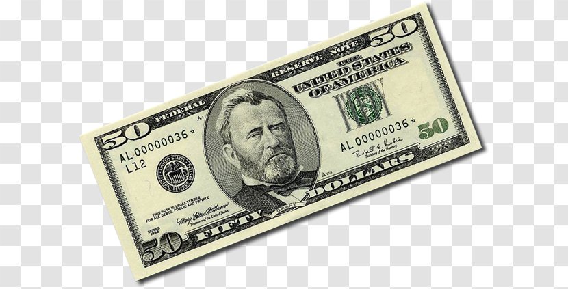 United States Fifty-dollar Bill Stock Photography Image Banknote - Royaltyfree Transparent PNG