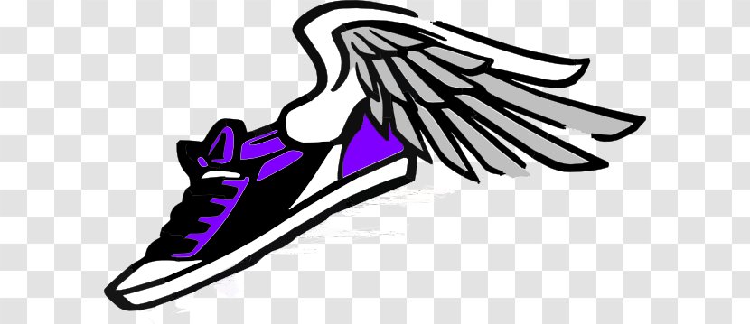 Shoe Logo Sneakers Clip Art - Purple - General Walking Cliparts Transparent PNG