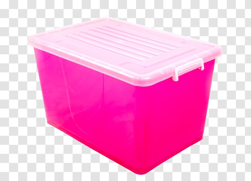 Box Plastic Container Rubbish Bins & Waste Paper Baskets Lid - Magenta - Storage Transparent PNG