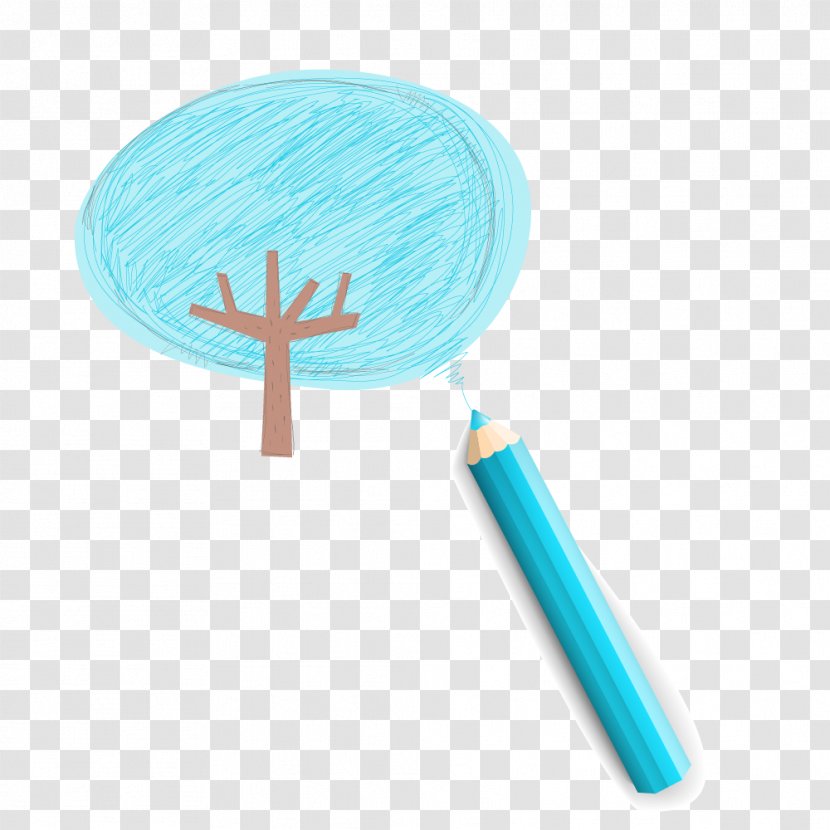 Pencil - Information - Children Painted Tree Vector Box Transparent PNG