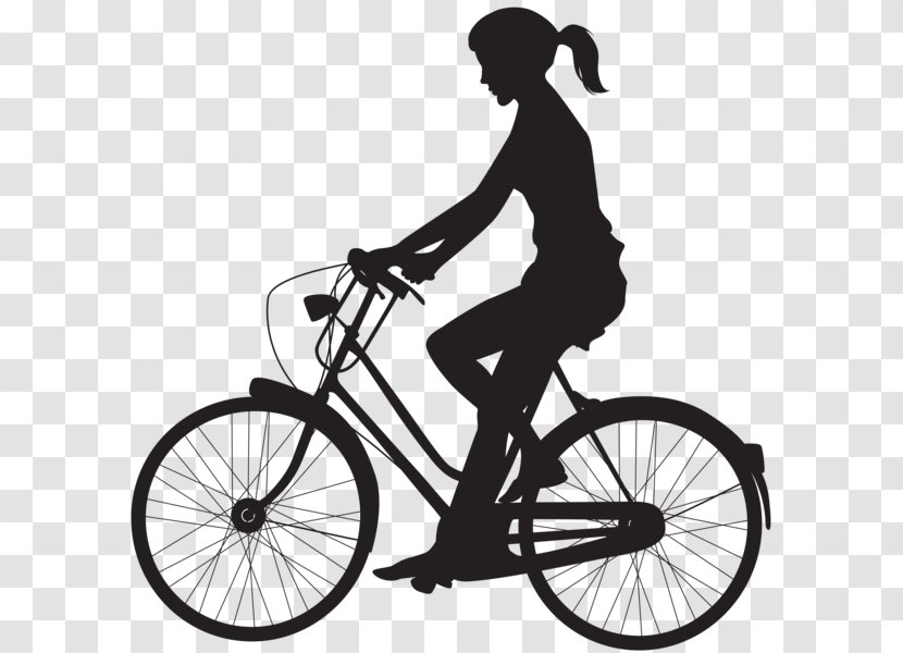 Clip Art: Transportation Cycling Bicycle Art - Silhouette - Cyclist Transparent PNG