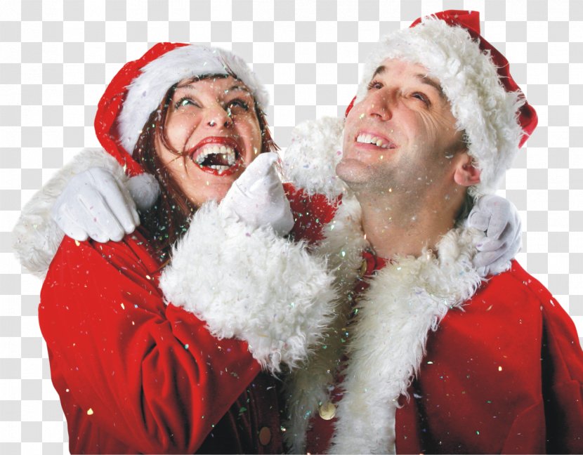Christmas Couple Santa Claus Gift - Valentine S Day - Lovely Transparent PNG