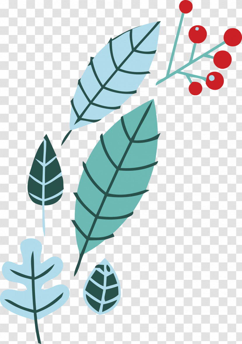 Leaf Flower Tree Line Pattern Transparent PNG