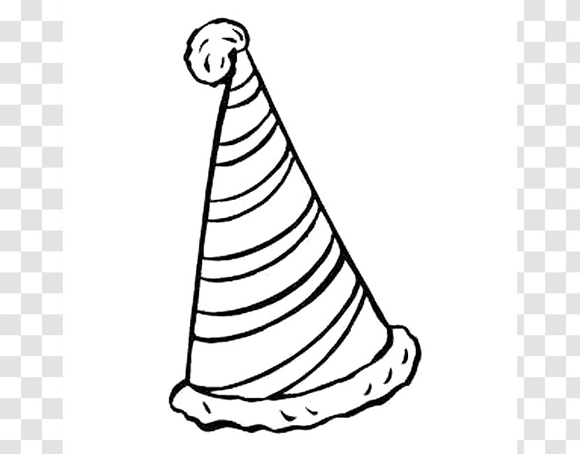 Party Hat Black And White Birthday Clip Art - Viking Cliparts Transparent PNG