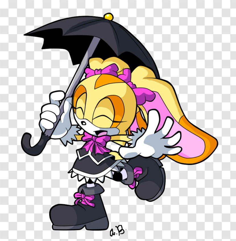Cream The Rabbit Amy Rose Sonic Hedgehog Tails - Giphy Transparent PNG