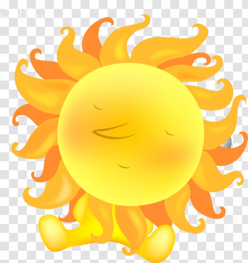 Cartoon Cute Summer Hot Sun - Silhouette - Watercolor Transparent PNG