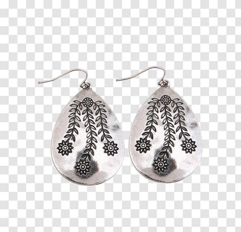 Earring Jewellery Silver Necklace - Sterling - Jewelry Clothes Transparent PNG