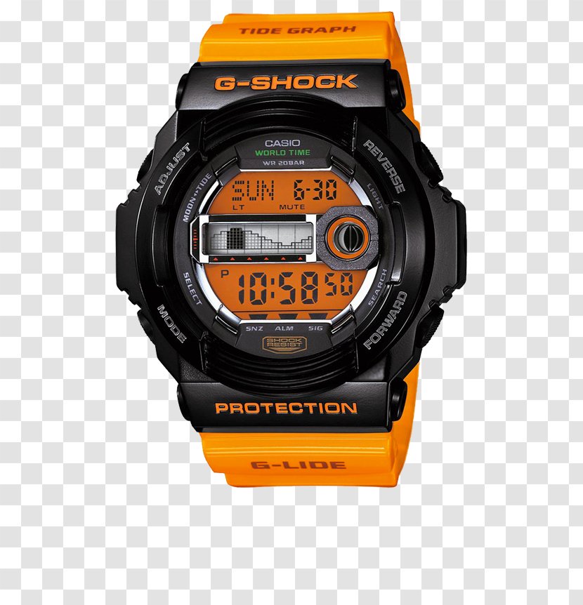 Casio G-Shock Frogman Watch Clock - Orange Transparent PNG