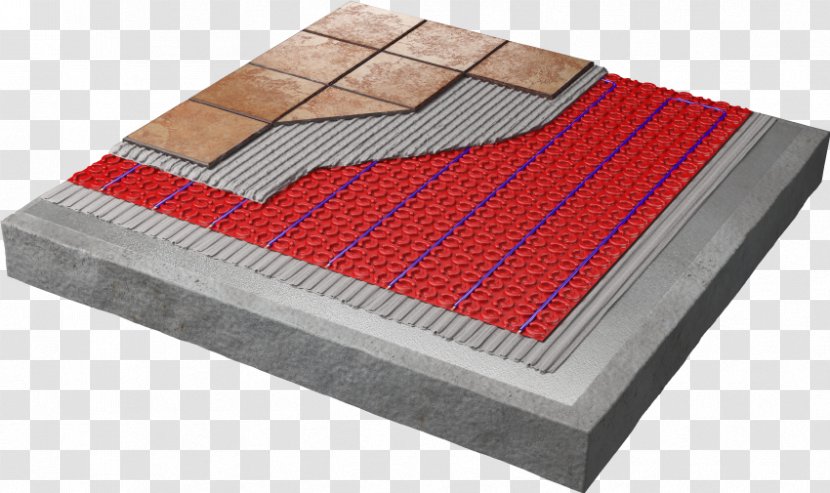 Underfloor Heating System Central Tile - Flooring Transparent PNG
