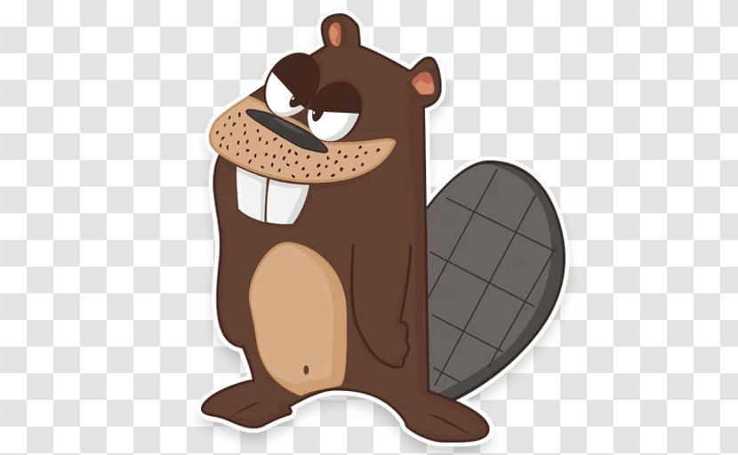 Beaver Chocolate - Cartoon Transparent PNG