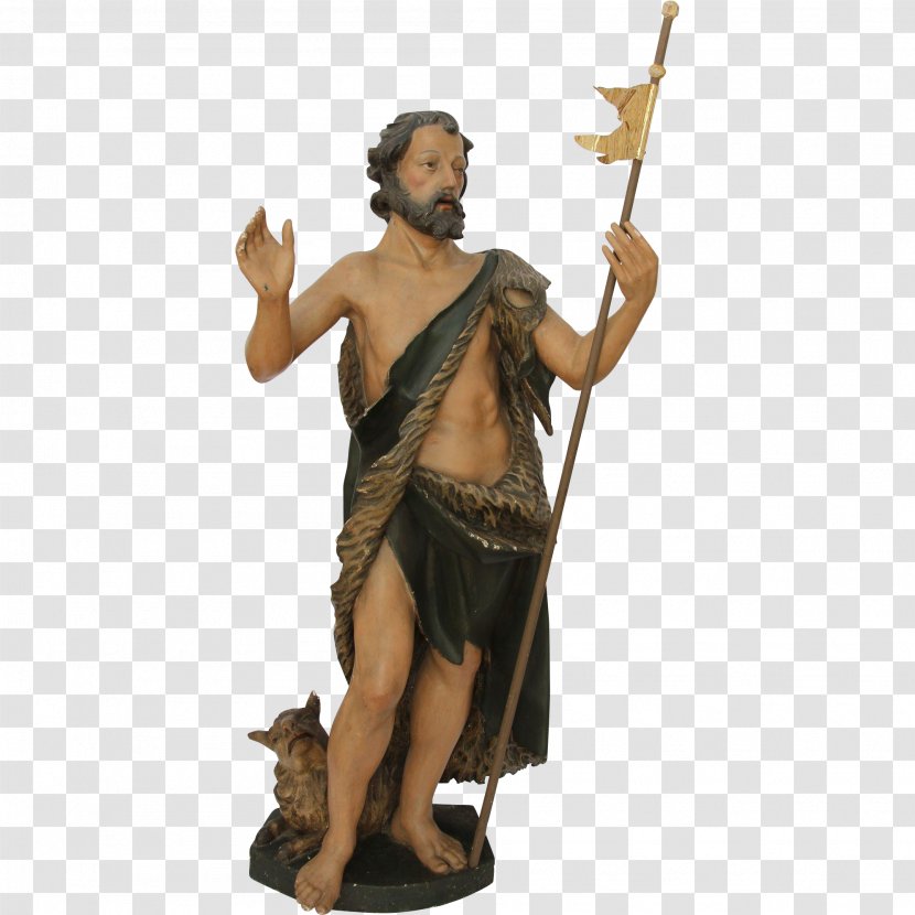 Statue Of John The Baptist, Charles Bridge Bronze Sculpture Wood Carving - Baptism - Gift Top View Transparent PNG