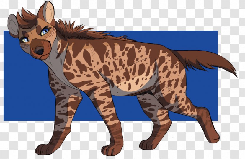 Cat Striped Hyena Drawing Spotted - Fauna Transparent PNG