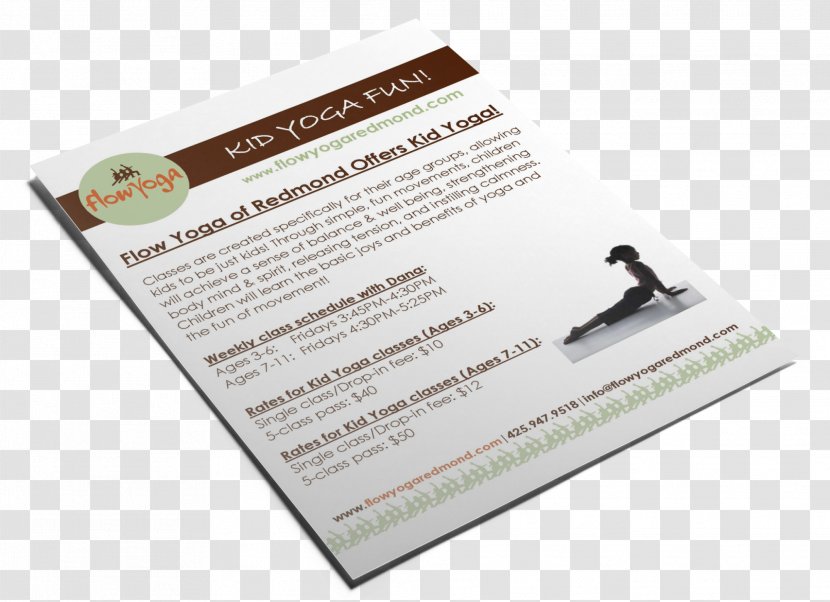 Flyer Relocation Printing Brochure Marketing - Yoga Transparent PNG