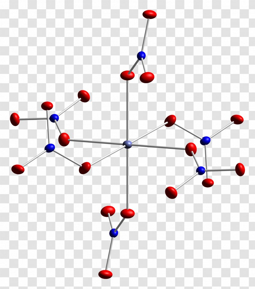 Cobalt(II) Nitrate Thermal Ellipsoid - Diagram - Cobaltiiiii Oxide Transparent PNG