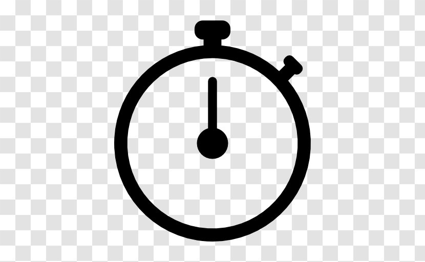 Stopwatch Chronometer Watch - Black And White - Clock Transparent PNG