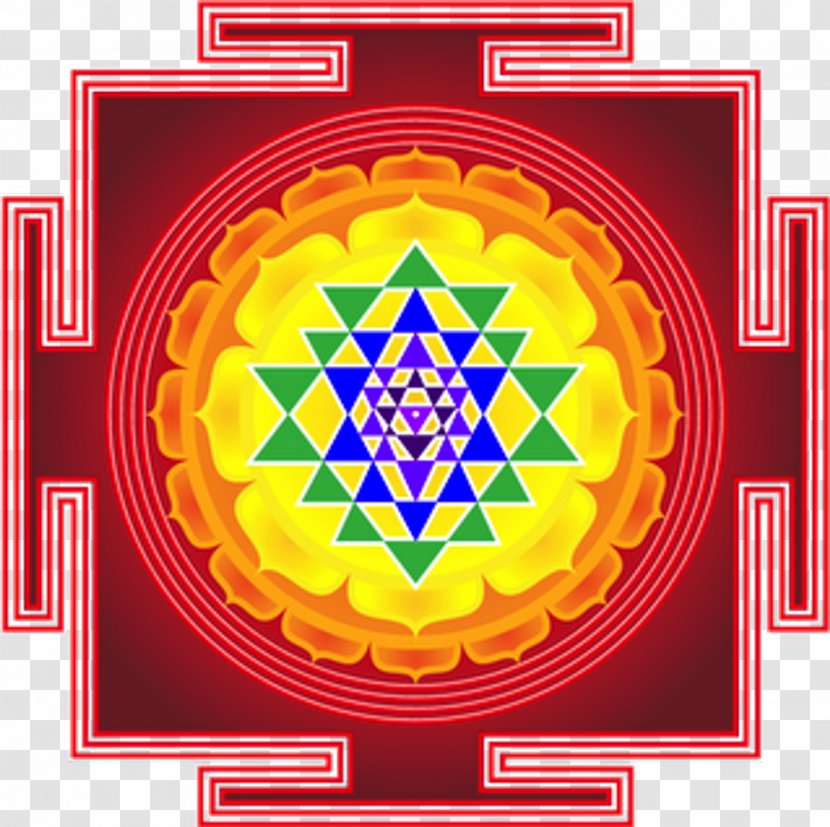 Lakshmi Ganesha Sri Yantra Mandala Transparent PNG