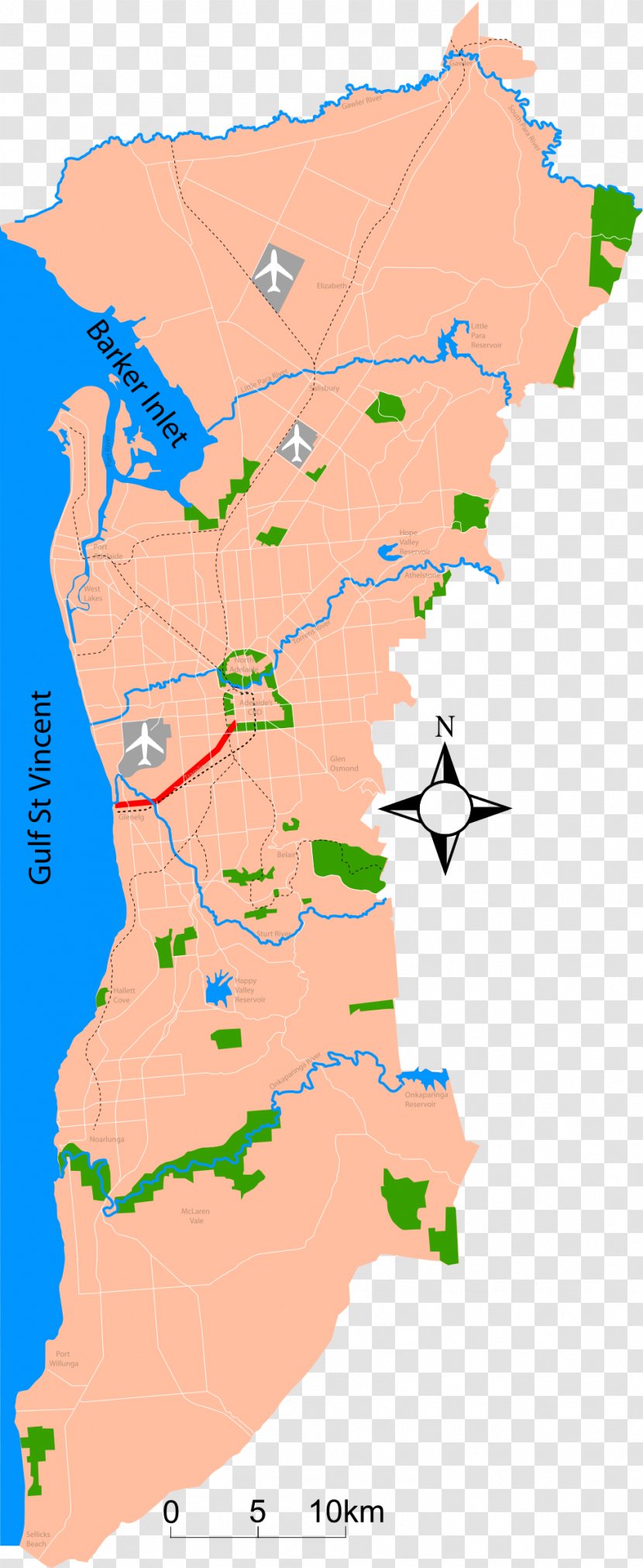 South Road, Adelaide North–South Corridor, North-South Motorway City Centre Metro - Road - Map Transparent PNG