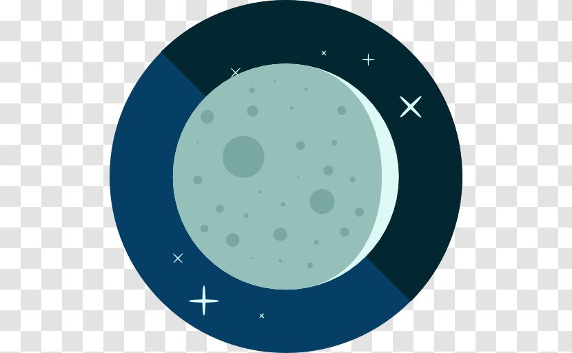 Lunar Phase Full Moon Natural Satellite Crescent - Green Transparent PNG