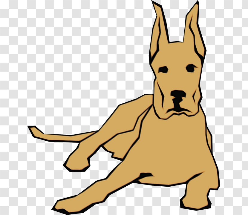 Dog Drawing - Fawn - Line Art Bull And Terrier Transparent PNG