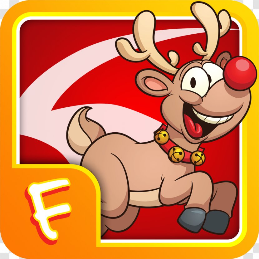 Reindeer Christmas Character Clip Art - Area - Rudolph The Red Nosed Transparent PNG