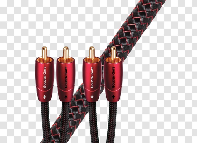 AudioQuest Electrical Cable RCA Connector Audio And Video Interfaces Connectors High Fidelity - Metal - Golden Stereo Transparent PNG