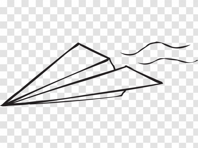 Airplane Paper Plane Coloring Book Game - Line Art Transparent PNG