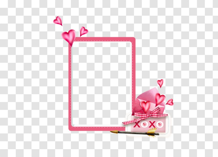 Pink Love Clip Art - Rectangle - Heart Transparent PNG