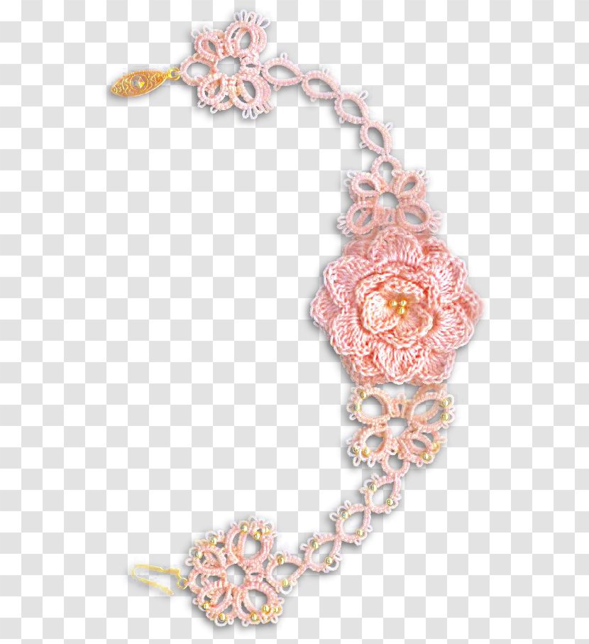 Necklace Tatting Bracelet Crochet Pattern - Bobbin Lace Transparent PNG
