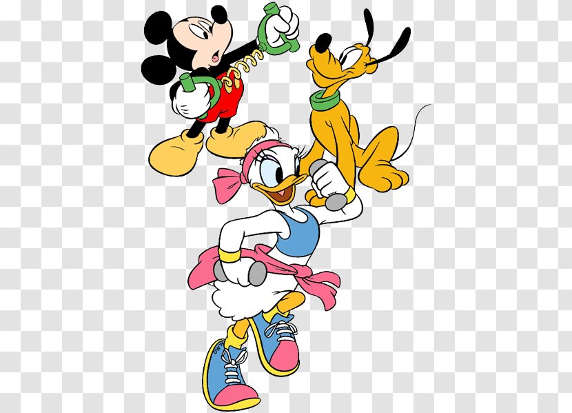 Mickey Mouse Minnie Daisy Duck Donald Pluto - Walt Disney Company - Map Transparent PNG