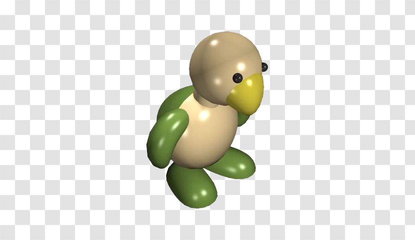 Duck Turtle Cartoon Animal 3D Computer Graphics - Green Transparent PNG