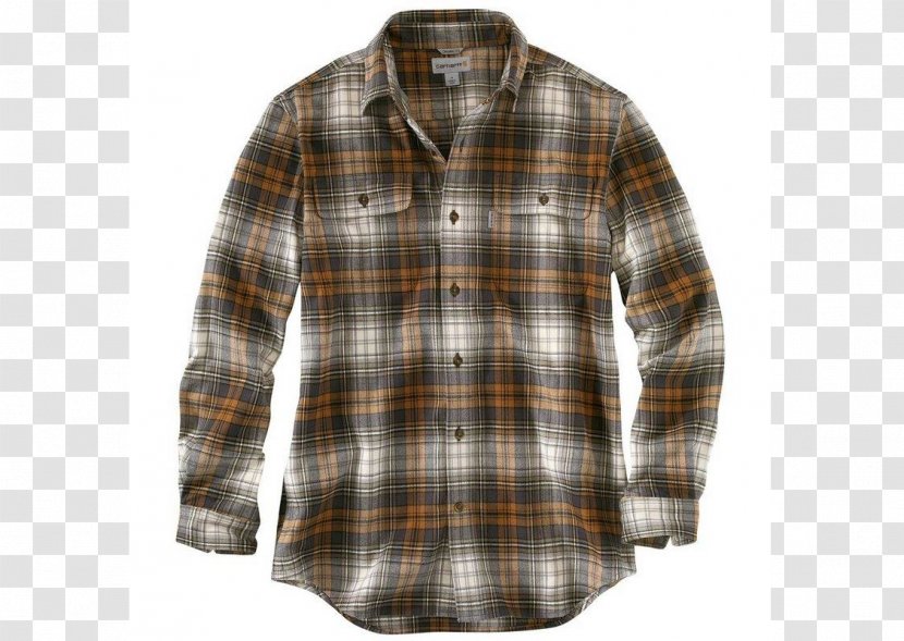 Carhartt Sleeve Tartan Flannel Shirt - Fashion Transparent PNG
