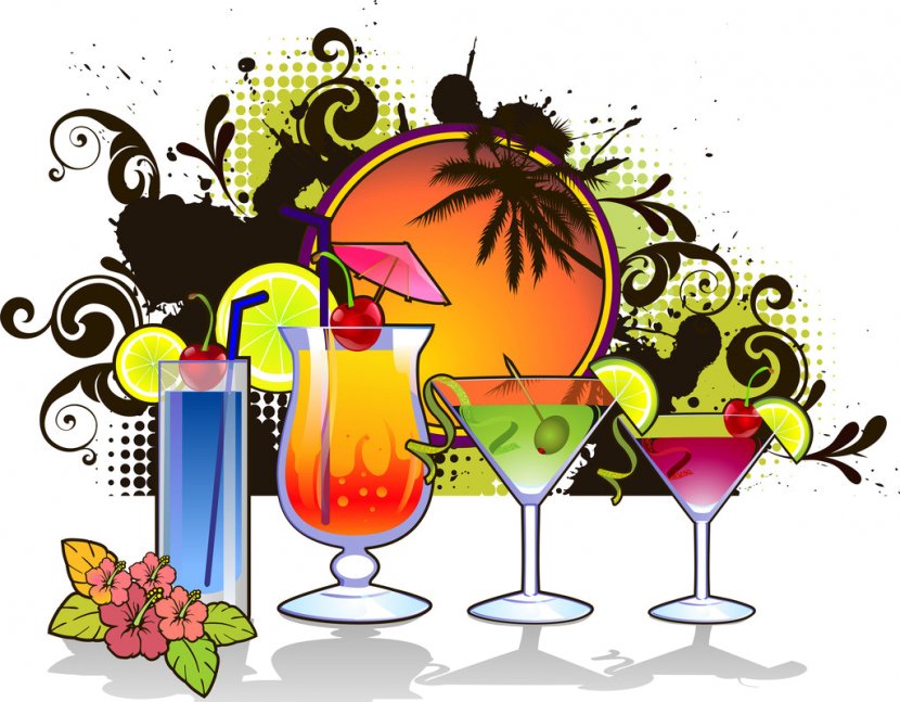 Drink Illustration Clip Art Wine Glass Resort - Paint Brushes - Copos Poster Transparent PNG