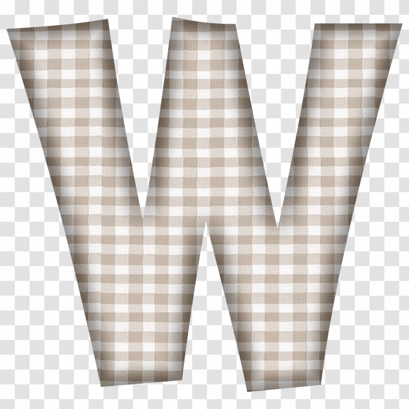 Alphabet Tartan Gingham Plain Weave Letter - Plaid Transparent PNG