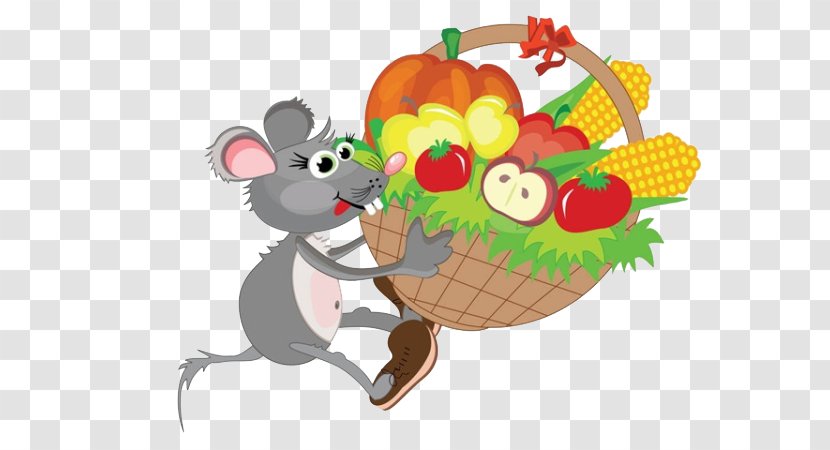 Computer Mouse Thanksgiving Clip Art - Photography - Holding The Vegetables Transparent PNG
