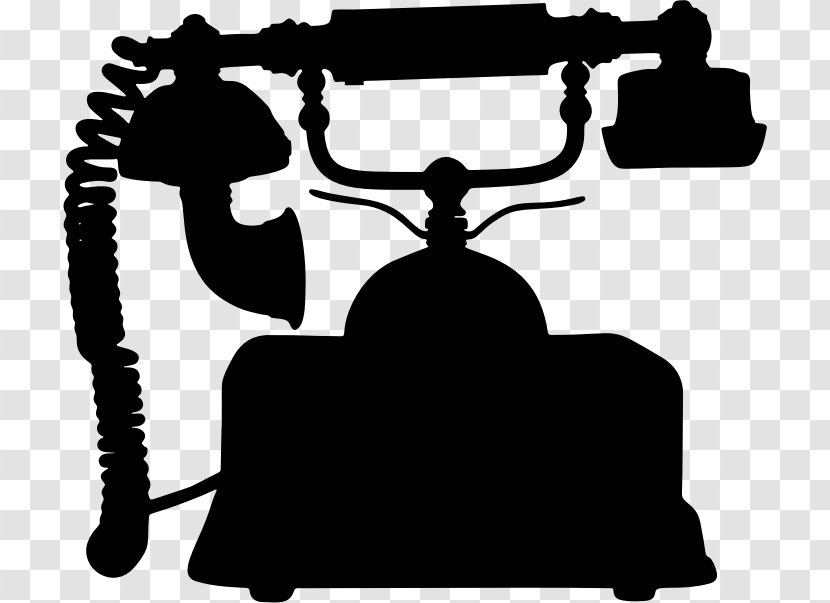 Telephone Line Silhouette Clip Art - Black And White - Love Transparent PNG