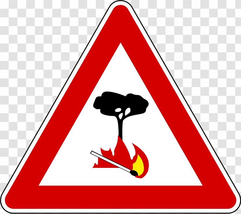Road Signs In Italy Segnali Di Pericolo Nella Segnaletica Verticale Italiana Traffic Sign Conflagration Warning - Light Transparent PNG