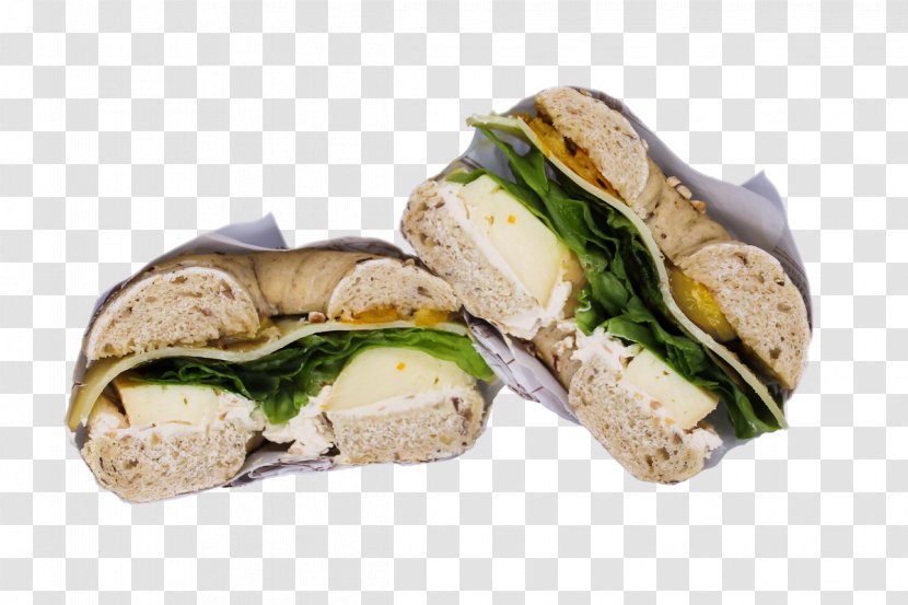 Breakfast Sandwich Vegetarian Cuisine Recipe Dish - Cream Cheese Bagel Transparent PNG