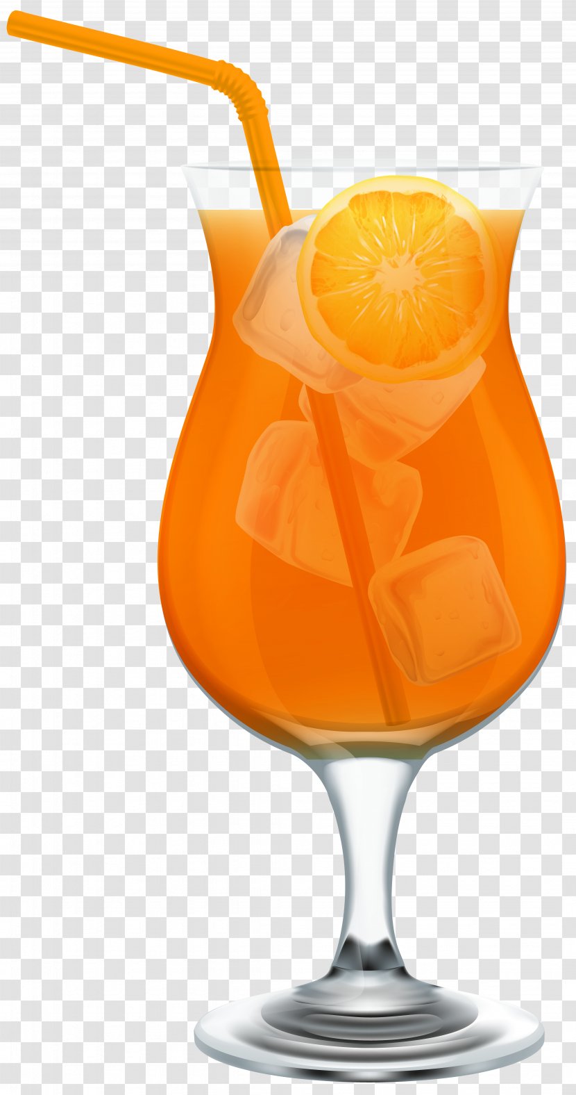 Cocktail Martini Orange Juice - Clip Art Image Transparent PNG