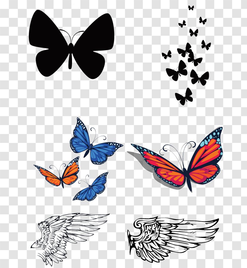 Drawing PicsArt Photo Studio Clip Art - Moths And Butterflies - Awesome Transparent PNG