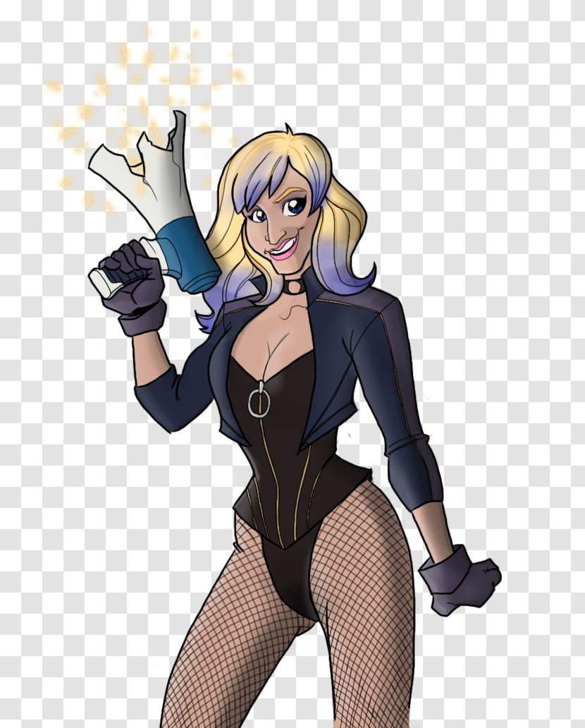 Finger Cartoon Figurine Legendary Creature - Frame - Black Canary Transparent PNG