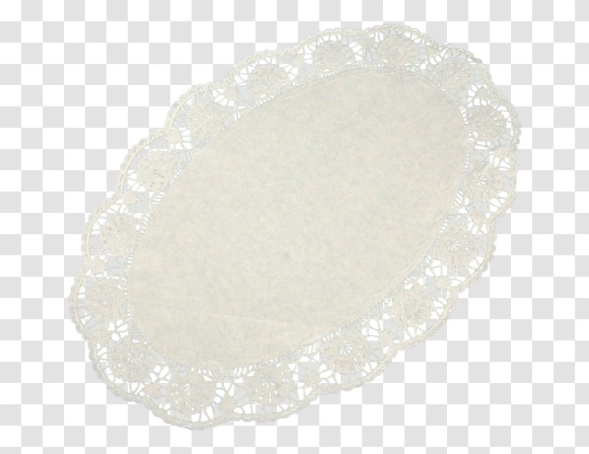 Paper Doily Place Mats Oval - White Lace Transparent PNG